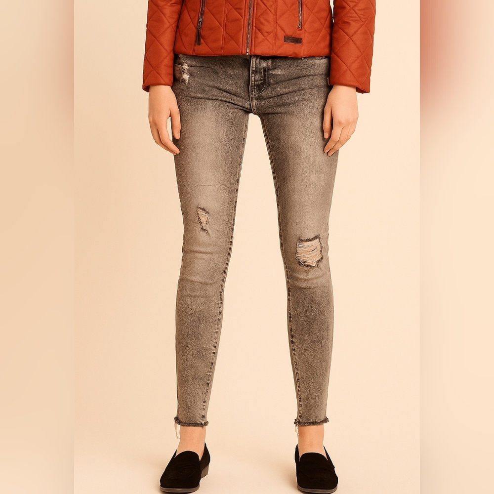 Kensie Women Charcoal Skinny Jeans